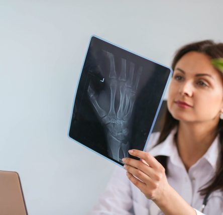 Doctor at work in the hospital